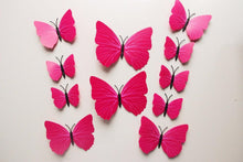 Load image into Gallery viewer, Butterfly 3D Wall Stickers - 12 Pieces