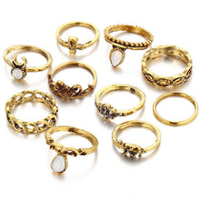 Load image into Gallery viewer, Bohemian Ring Stack - 10 Ring Set