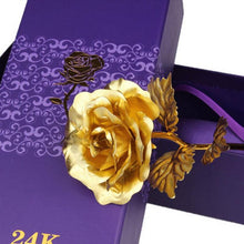 Load image into Gallery viewer, 24k Gold Foil Rose - With Box