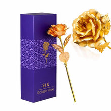 Load image into Gallery viewer, 24k Gold Foil Rose - With Box
