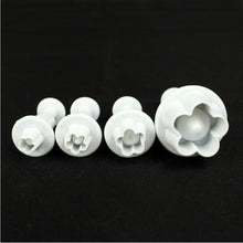 Load image into Gallery viewer, 4 Piece Set - Plum Flower Shape Pastry Decorating Tools