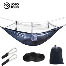 Load image into Gallery viewer, Camper - Mosquito Net Parachute Hammock