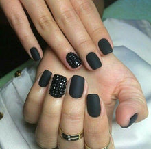 Load image into Gallery viewer, BK Matte Black Nail Polish
