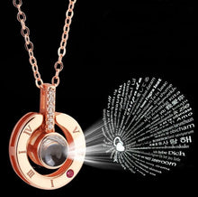 Load image into Gallery viewer, Amor - I Love You in 100 Languages Necklace
