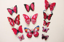Load image into Gallery viewer, Butterfly 3D Wall Stickers - 12 Pieces
