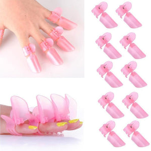 10 Nail Protect Fresh Polish Armor Clips