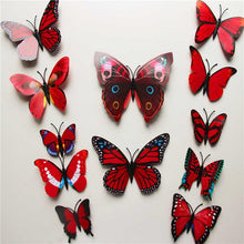 Load image into Gallery viewer, Butterfly 3D Wall Stickers - 12 Pieces
