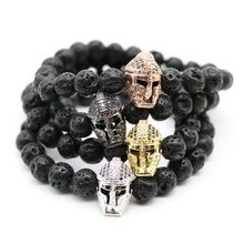 Load image into Gallery viewer, Antique Gold-Plated Gladiator Bracelet
