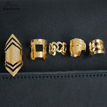 Load image into Gallery viewer, 5 Piece Stack of Midi Open Rings
