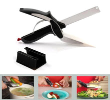 Load image into Gallery viewer, 2 in 1 Kitchen Scissors &amp; Board
