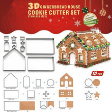 Load image into Gallery viewer, 3D Christmas Gingerbread &amp; Cookie Cutters
