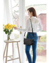 Load image into Gallery viewer, Abstract Geometric Matte Shoulder Bag
