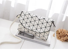 Load image into Gallery viewer, Abstract Geometric Matte Shoulder Bag
