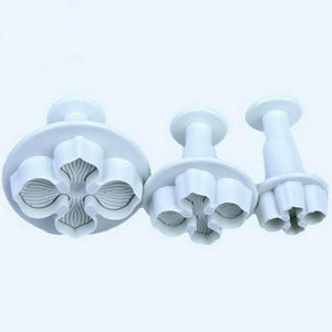 3 Piece Set - Flower Shape Pastry Decorating Tools