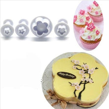 Load image into Gallery viewer, 4 Piece Set - Plum Flower Shape Pastry Decorating Tools
