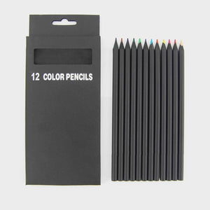 12 Set Colored Wooden Pencils