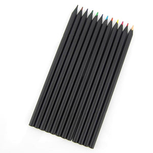 12 Set Colored Wooden Pencils