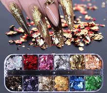 Load image into Gallery viewer, 12 Pack Nail Art Foil Paper
